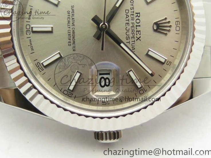 1229 DateJust II 126334 41mm SS BP Maker 1:1 Best Edition Silver Dial Fluted Bezel on Oyster Bracelet SunProtective 3326